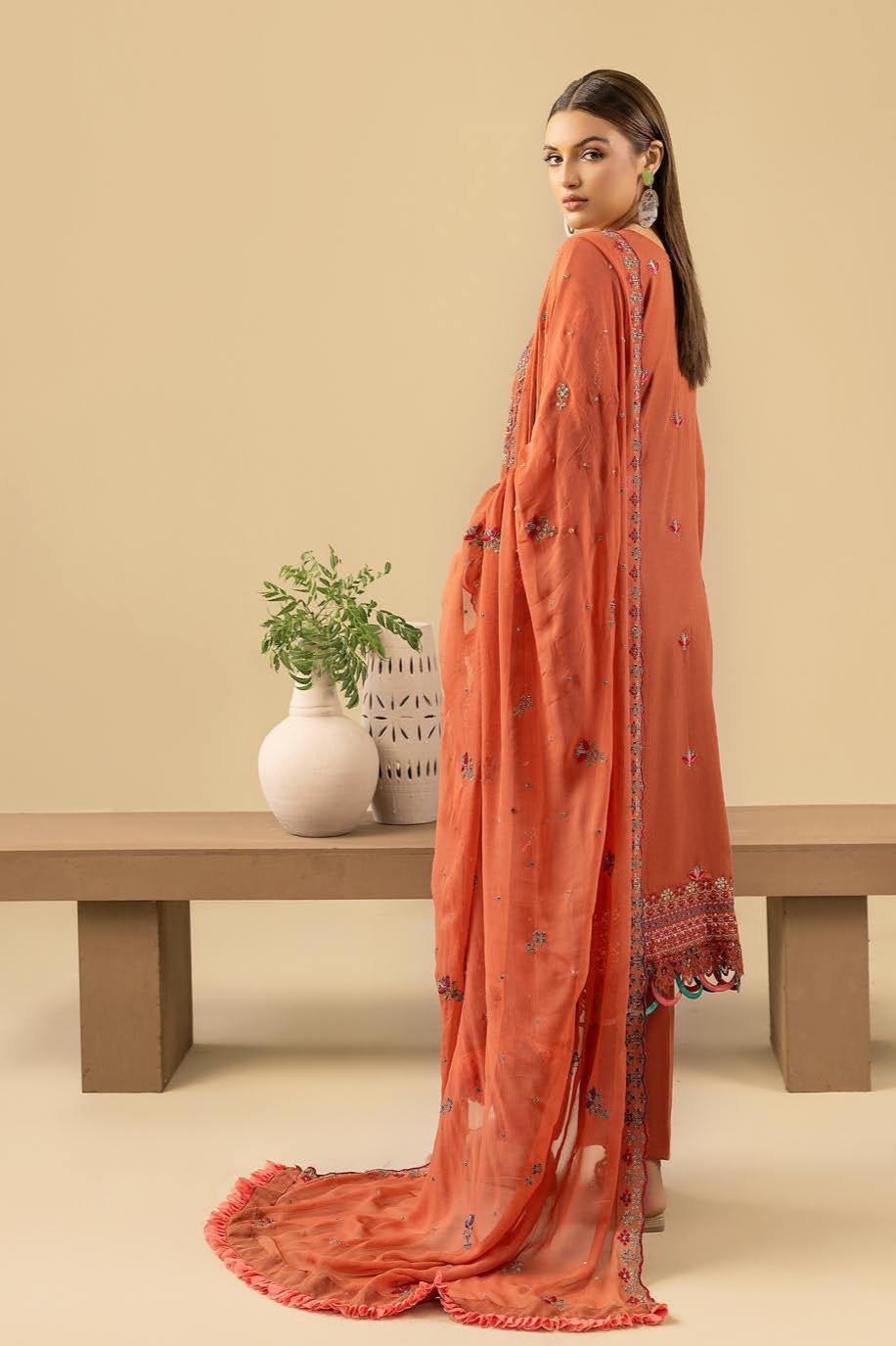 Shaamiyana Signature Karandi 3 Piece Suit (KS-304)